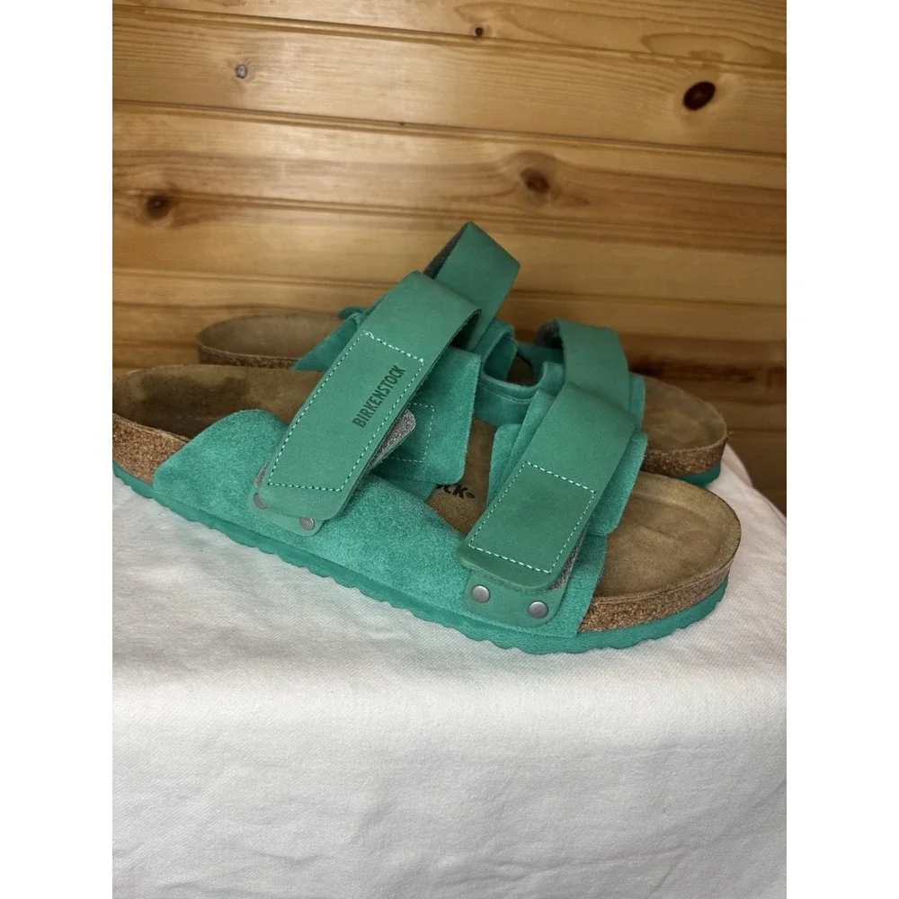 Birkenstock Uji Nubuck Suede Leather Sandal Green EU 43 US 10 (Mens) NWT $150
